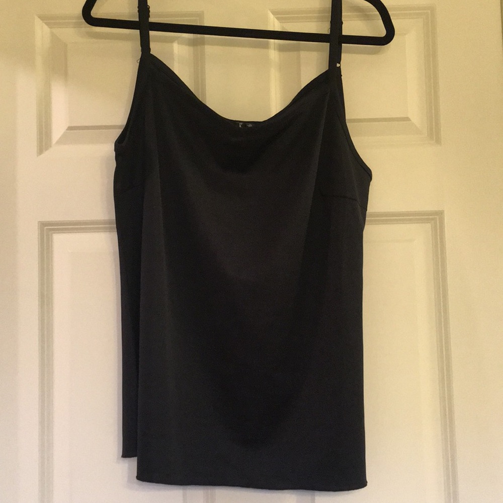 ECU Essentials by Milano dressy v-neck cami Black XL